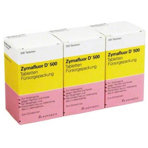 Zymafluor D 500 Tabletten, 3X300 St Tabletten Produktbild