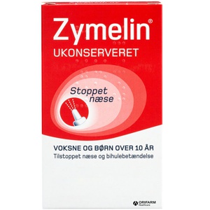 Zymelin Ukonserveret Næsespray 1 mg/ml 2 x 10 ml produktbillede