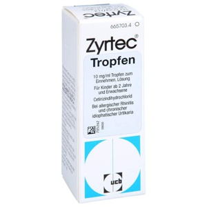 ZYRTEC 10 mg/ml Tropfen Produktbild