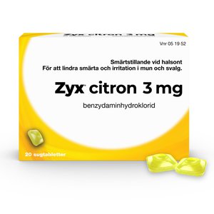 Zyx Citron halstabletter 3 mg 20 st produkt bild