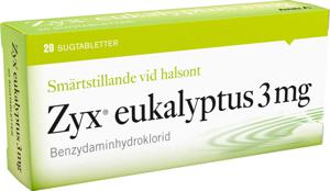 Zyx Eukalyptus 3 mg 20 sugtabletter produkt bild